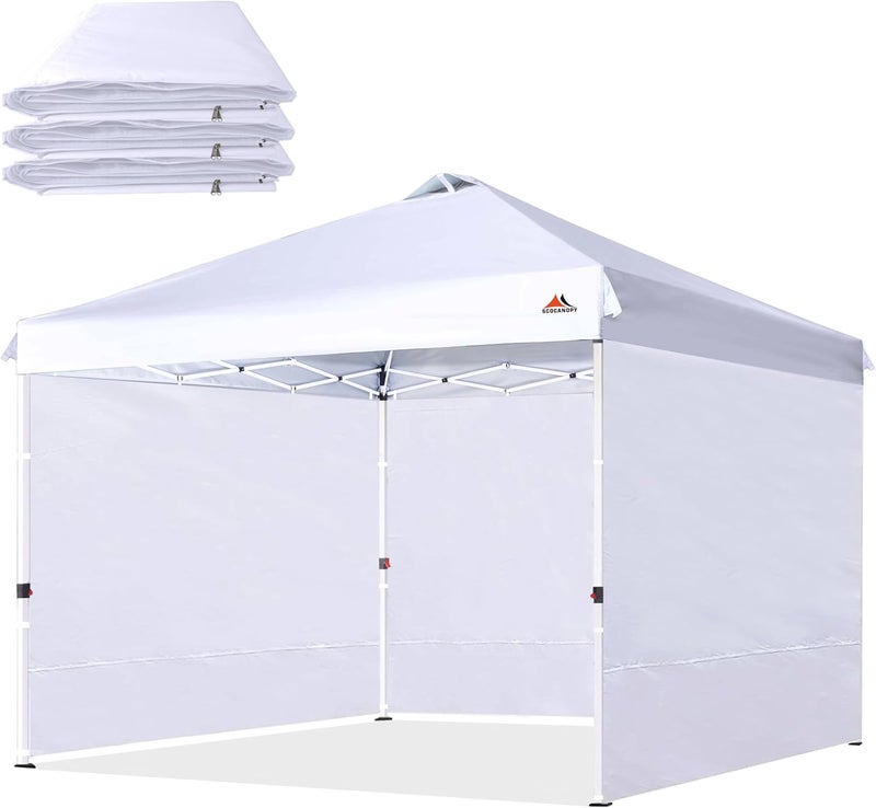 SCOCANOPY Sidewalls for 10x10 Canopy Frame, 3 Pack SunWalls Only,White - Image 1